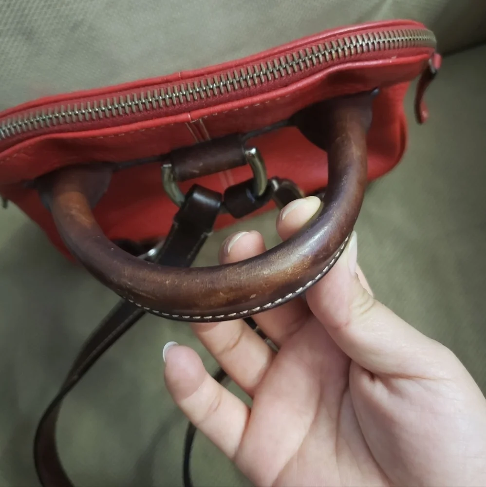 Dooney & Bourke all weather leather vintage red backpack